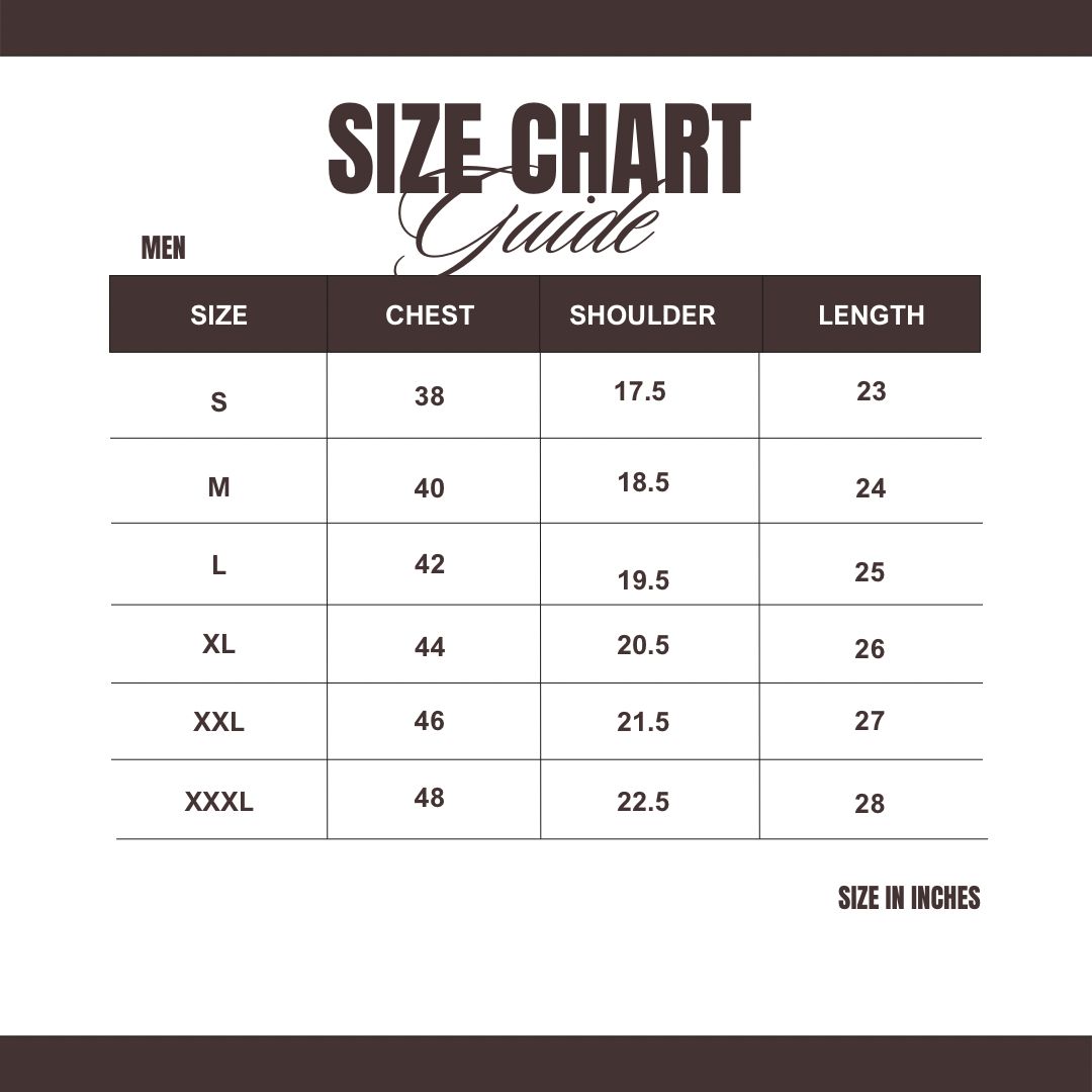 Men's Size Guide